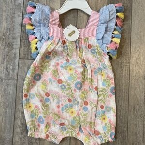 NWT Mud Pie Tassel Romper